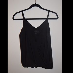 Loops-Y Daisy Black Tank